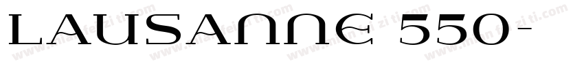 Lausanne 550字体转换
